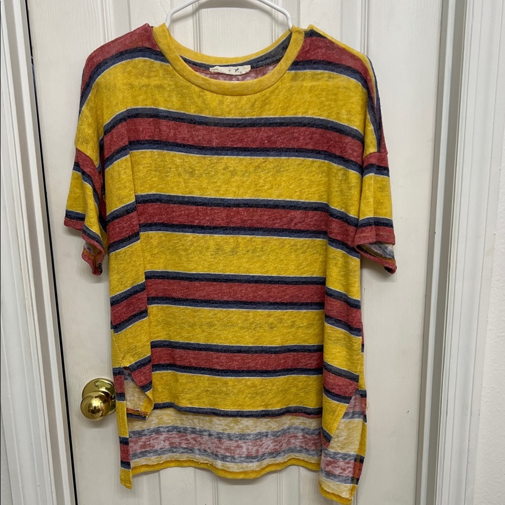 Striped Yellow and Red T-Shirt